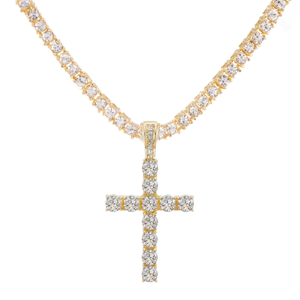 Iced Cross Necklace