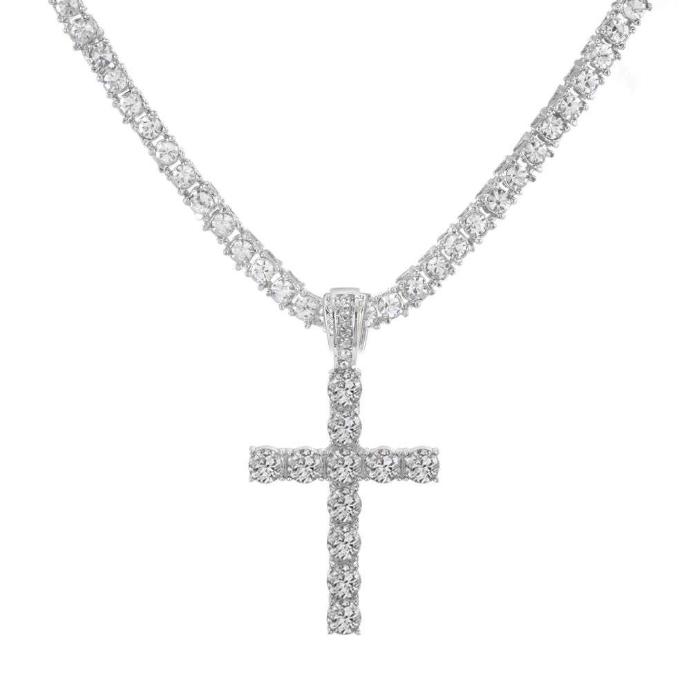 Iced Cross Necklace