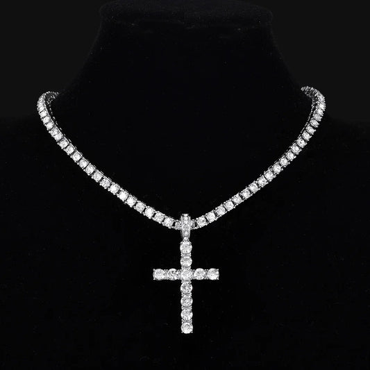 Iced Cross Necklace